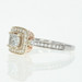 NEW Diamond Halo Engagement Ring - 18k White Gold Princess .88ctw