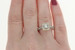 NEW Diamond Halo Engagement Ring - 18k White Gold Princess .88ctw
