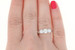 Three-Stone Diamond Engagement Ring - 14k White Gold Ideal 1.15ctw Three-Stone Diamond Engagement Ring - 14k White Gold Ideal 1.15ctw