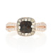Le Vian Smoky Quartz & Diamond Halo Ring - 14k Rose Gold Cushion 1.20ctw Le Vian Smoky Quartz & Diamond Halo Ring - 14k Rose Gold Cushion 1.20ctw