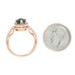 Le Vian Smoky Quartz & Diamond Halo Ring - 14k Rose Gold Cushion 1.20ctw Le Vian Smoky Quartz & Diamond Halo Ring - 14k Rose Gold Cushion 1.20ctw