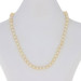 Cultured Pearl & Diamond Necklace 15 1/2" - 18k Gold Knotted Strand