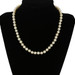 Cultured Pearl & Diamond Necklace 15 1/2" - 18k Gold Knotted Strand