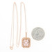 NEW 4.90ctw Amethyst & White Topaz Pendant Necklace 18" - 10k Rose Gold Halo NEW 4.90ctw Amethyst & White Topaz Pendant Necklace 18" - 10k Rose Gold Halo