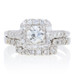 1.14ctw European Cut Diamond Art Deco Engagement Ring & Wedding Band Platinum 1.14ctw European Cut Diamond Art Deco Engagement Ring & Wedding Band Platinum