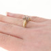 NEW Semi-Mount Engagement Ring - 18k Gold & Platinum Fits 6.5-7mm w/Dias .33ctw
