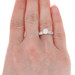NEW Semi-Mount Engagement Ring - 18k Gold for 6mm Center w/ Baguette Diamonds NEW Semi-Mount Engagement Ring - 18k Gold for 6mm Center w/ Baguette Diamonds