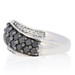 NEW 1.00ctw Round Brilliant Diamond Ring - Sterling Silver Curved Cluster Size 6 NEW 1.00ctw Round Brilliant Diamond Ring - Sterling Silver Curved Cluster Size 6
