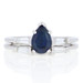 1.87ctw Pear Cut Sapphire & Diamond Engagement Ring & Wedding Band 14k Gold Set 1.87ctw Pear Cut Sapphire & Diamond Engagement Ring & Wedding Band 14k Gold Set
