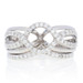 NEW Semi-Mount Engagement Ring & Wedding Band - 14k Gold 5mm Center Halo .50ctw NEW Semi-Mount Engagement Ring & Wedding Band - 14k Gold 5mm Center Halo .50ctw