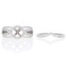 NEW Semi-Mount Engagement Ring & Wedding Band - 14k Gold 5mm Center Halo .50ctw NEW Semi-Mount Engagement Ring & Wedding Band - 14k Gold 5mm Center Halo .50ctw