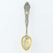 Montana Souvenir Spoon - Sterling Silver Gold Wash Bitter Root Butte Figural Montana Souvenir Spoon - Sterling Silver Gold Wash Bitter Root Butte Figural
