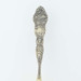Montana Souvenir Spoon - Sterling Silver Gold Wash Bitter Root Butte Figural Montana Souvenir Spoon - Sterling Silver Gold Wash Bitter Root Butte Figural
