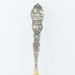 Montana Souvenir Spoon - Sterling Silver Gold Wash Bitter Root Butte Figural Montana Souvenir Spoon - Sterling Silver Gold Wash Bitter Root Butte Figural