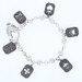Queen Baby Charm Bracelet 6 1/2" - Sterling Silver Toggle Clasp Women's Queen Baby Charm Bracelet 6 1/2" - Sterling Silver Toggle Clasp Women's