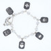 Queen Baby Charm Bracelet 6 1/2" - Sterling Silver Toggle Clasp Women's Queen Baby Charm Bracelet 6 1/2" - Sterling Silver Toggle Clasp Women's