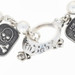 Queen Baby Charm Bracelet 6 1/2" - Sterling Silver Toggle Clasp Women's Queen Baby Charm Bracelet 6 1/2" - Sterling Silver Toggle Clasp Women's