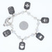 Queen Baby Charm Bracelet 6 1/2" - Sterling Silver Toggle Clasp Women's Queen Baby Charm Bracelet 6 1/2" - Sterling Silver Toggle Clasp Women's