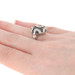 NEW .50ctw Single Cut Black & White Diamond Ring Sterling Silver Knife-Edge NEW .50ctw Single Cut Black & White Diamond Ring Sterling Silver Knife-Edge