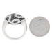 NEW .50ctw Single Cut Black & White Diamond Ring Sterling Silver Knife-Edge NEW .50ctw Single Cut Black & White Diamond Ring Sterling Silver Knife-Edge
