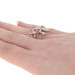 NEW .20ctw Diamond Bow Ring - Sterling Silver & 14k Rose Gold Women's NEW .20ctw Diamond Bow Ring - Sterling Silver & 14k Rose Gold Women's