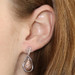 NEW .33ctw Round Brilliant Diamond Earrings Sterling Gold Plated Pierced Dangles NEW .33ctw Round Brilliant Diamond Earrings Sterling Gold Plated Pierced Dangles