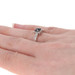 NEW .50ctw Rose Cut Black & White Diamond Ring - Sterling Silver Square Halo NEW .50ctw Rose Cut Black & White Diamond Ring - Sterling Silver Square Halo