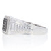 NEW .33ctw Single Cut Black & White Diamond Ring - Sterling Silver Men's Halo