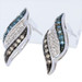NEW .33ctw Single & Round Brilliant Diamond Earrings Sterling Pierced Short Drop NEW .33ctw Single & Round Brilliant Diamond Earrings Sterling Pierced Short Drop