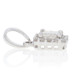 NEW .25ctw Princess Cut Diamond Pendant - Sterling Silver Halo NEW .25ctw Princess Cut Diamond Pendant - Sterling Silver Halo