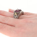 Barbara Bixby Rhodolite Garnet & White Topaz Ring Sterling & 18k Gold Size 7 Barbara Bixby Rhodolite Garnet & White Topaz Ring Sterling & 18k Gold Size 7