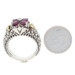 Barbara Bixby Rhodolite Garnet & White Topaz Ring Sterling & 18k Gold Size 7 Barbara Bixby Rhodolite Garnet & White Topaz Ring Sterling & 18k Gold Size 7