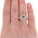NEW .33ctw Round Brilliant Diamond Ring - Sterling Silver Halo Cluster NEW .33ctw Round Brilliant Diamond Ring - Sterling Silver Halo Cluster