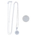 NEW .33ctw Round Cut Diamond Pendant Necklace - Sterling Silver Halo Adjustable NEW .33ctw Round Cut Diamond Pendant Necklace - Sterling Silver Halo Adjustable