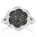 NEW .50ctw Round Brilliant Diamond Ring Sterling Black & White Cluster Halo NEW .50ctw Round Brilliant Diamond Ring Sterling Black & White Cluster Halo