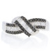 NEW .50ctw Baguette & Single Ct Diamond Ring Sterling Curved Crossover 6 - 6 1/4 NEW .50ctw Baguette & Single Ct Diamond Ring Sterling Curved Crossover 6 - 6 1/4