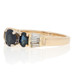 2.76ctw Round Cut Sapphire & Diamond Ring - 14k Yellow Gold Engagement 2.76ctw Round Cut Sapphire & Diamond Ring - 14k Yellow Gold Engagement