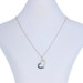 NEW .33ctw Single Ct Blue & White Diamond Heart Pendant Necklace Sterling Adjust NEW .33ctw Single Ct Blue & White Diamond Heart Pendant Necklace Sterling Adjust