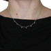 NEW 1/6ctw Round Brilliant Diamond Necklace - Sterling Silver Adjustable Cable NEW 1/6ctw Round Brilliant Diamond Necklace - Sterling Silver Adjustable Cable