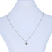 NEW 1/8ctw Round Brilliant Diamond Pendant Necklace - Sterling Halo Adjustable NEW 1/8ctw Round Brilliant Diamond Pendant Necklace - Sterling Halo Adjustable