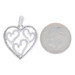 NEW .33ctw Single Cut Diamond Pendant - Sterling Silver Hearts NEW .33ctw Single Cut Diamond Pendant - Sterling Silver Hearts
