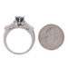 NEW 1.57ctw Round Cut Sapphire & Diamond Ring - 900 Platinum & 14k White Gold NEW 1.57ctw Round Cut Sapphire & Diamond Ring - 900 Platinum & 14k White Gold