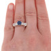 NEW 1.57ctw Round Cut Sapphire & Diamond Ring - 900 Platinum & 14k White Gold NEW 1.57ctw Round Cut Sapphire & Diamond Ring - 900 Platinum & 14k White Gold