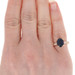 2.96ctw Oval Cut Sapphire & Diamond Ring - 18k Rose Gold Cathedral Engagement