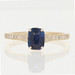 Yellow Gold Sapphire & Diamond Ring - 14k Emerald Cut 1.22ctw Yellow Gold Sapphire & Diamond Ring - 14k Emerald Cut 1.22ctw