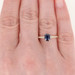 Yellow Gold Sapphire & Diamond Ring - 14k Emerald Cut 1.22ctw Yellow Gold Sapphire & Diamond Ring - 14k Emerald Cut 1.22ctw