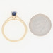 Yellow Gold Sapphire & Diamond Ring - 14k Emerald Cut 1.22ctw Yellow Gold Sapphire & Diamond Ring - 14k Emerald Cut 1.22ctw