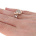 Sterling Silver & Rose Gold Diamond Ring 925 & 14k Single .20ctw Cluster Heart Sterling Silver & Rose Gold Diamond Ring 925 & 14k Single .20ctw Cluster Heart