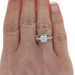 White Gold Semi-Mount Engagement Ring - 14k Fits 6.5mm Center w/ .30ctw Diamonds White Gold Semi-Mount Engagement Ring - 14k Fits 6.5mm Center w/ .30ctw Diamonds