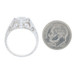 White Gold Semi-Mount Engagement Ring - 14k Fits 6.5mm Center w/ .30ctw Diamonds White Gold Semi-Mount Engagement Ring - 14k Fits 6.5mm Center w/ .30ctw Diamonds